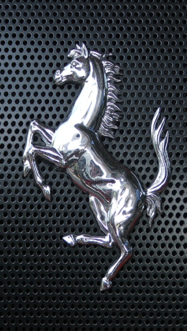 download hd ferrari steel logo iphone wallpaper download iphone