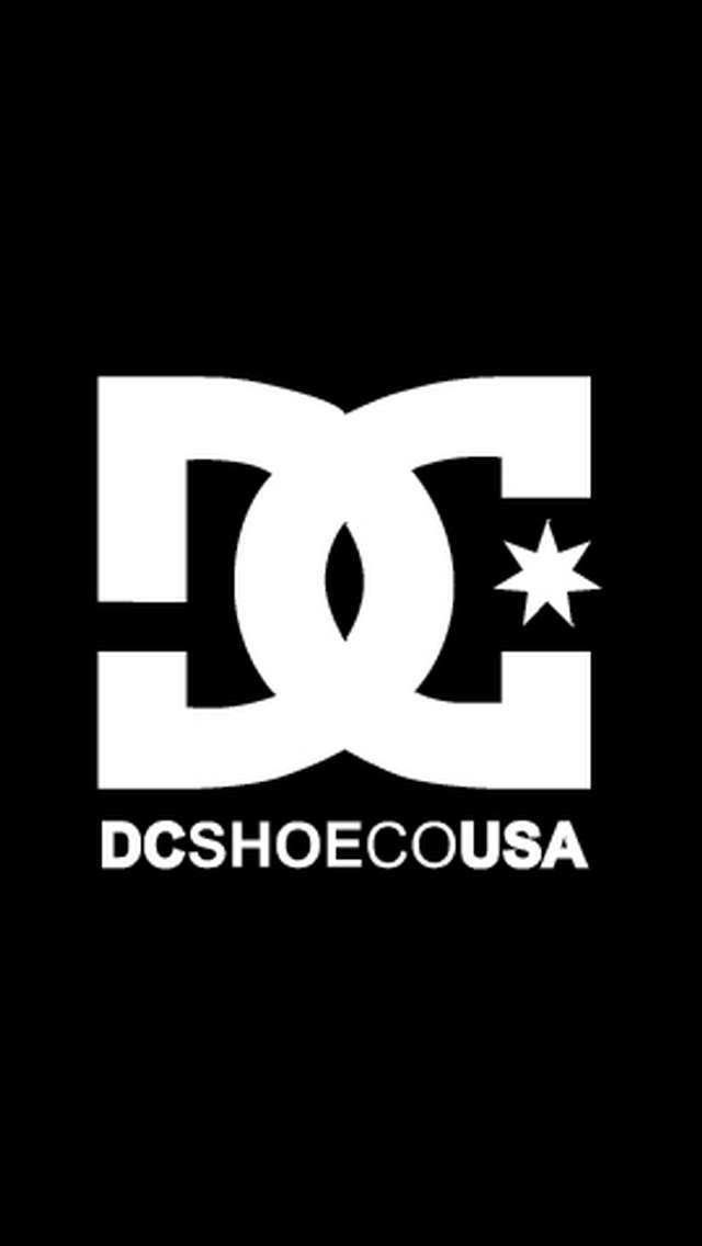 Dc Shoes White Logo Black Wallpaper For Iphone 5 Hd Background
