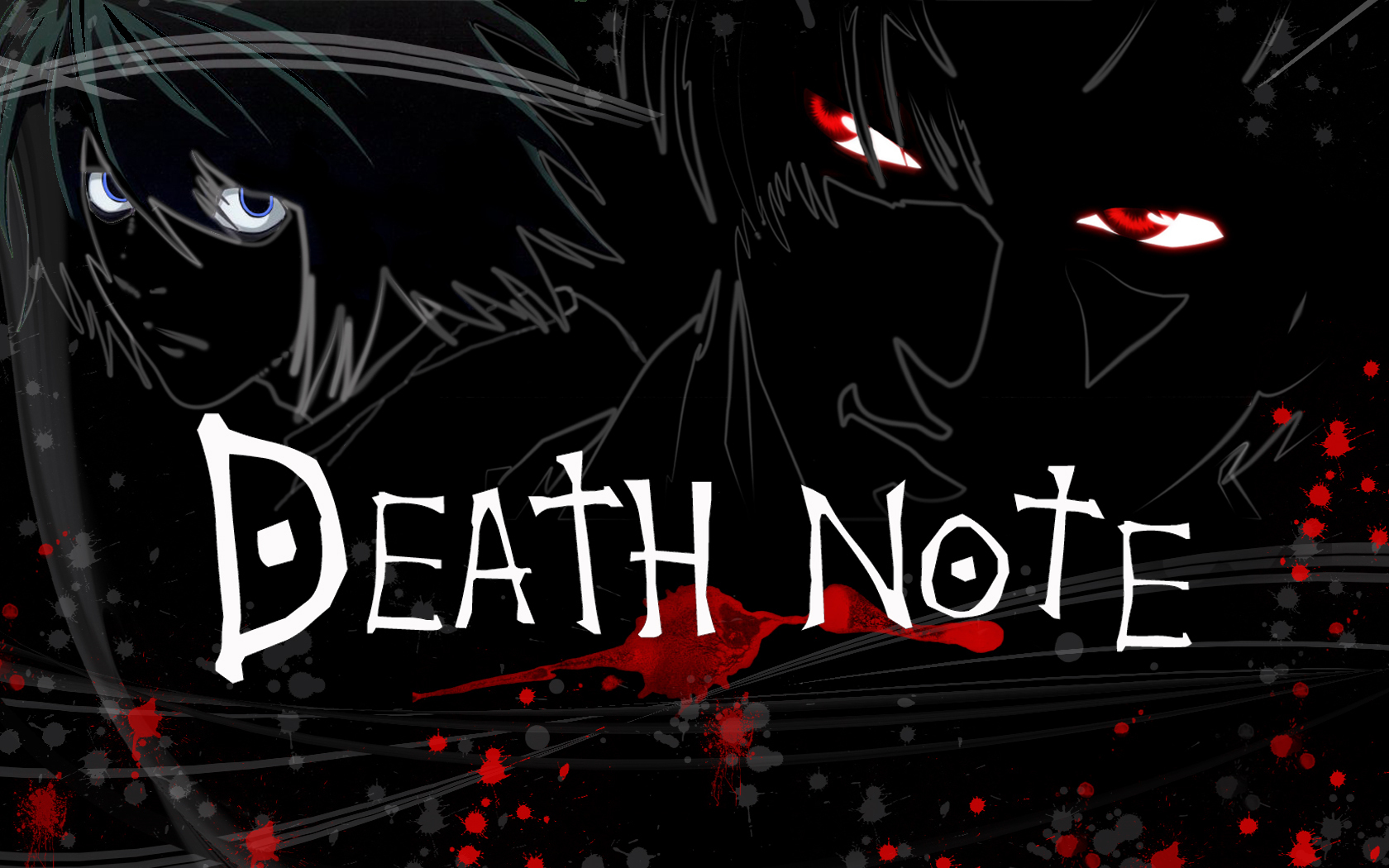 Death Note Eyes HD Black Wallpaper Anime Background High Quality
